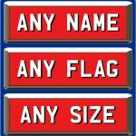 ANY FLAG SIZE NAME BUTTONS.