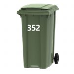 GREEN WHEELIE BIN NUMBER 352