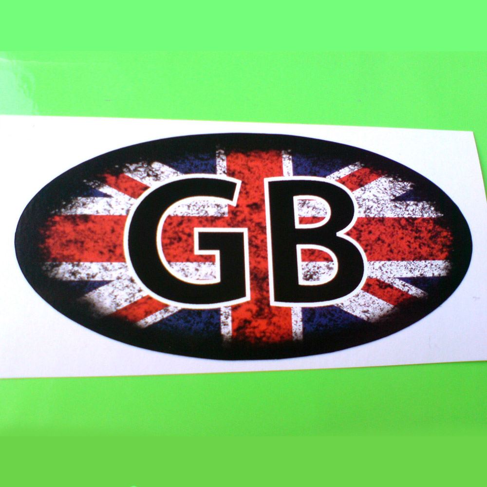 UNION JACK DISTRESSED STICKER