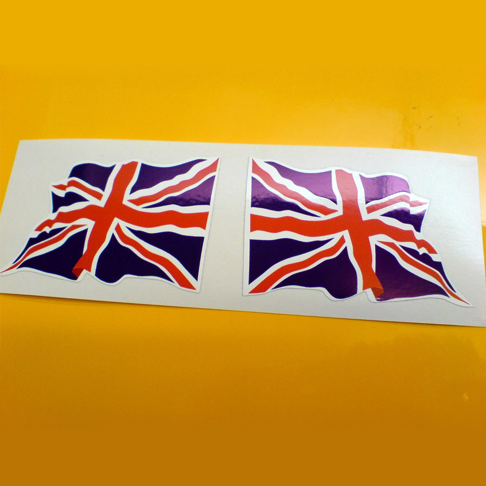 UNION JACK WAVY STICKERS