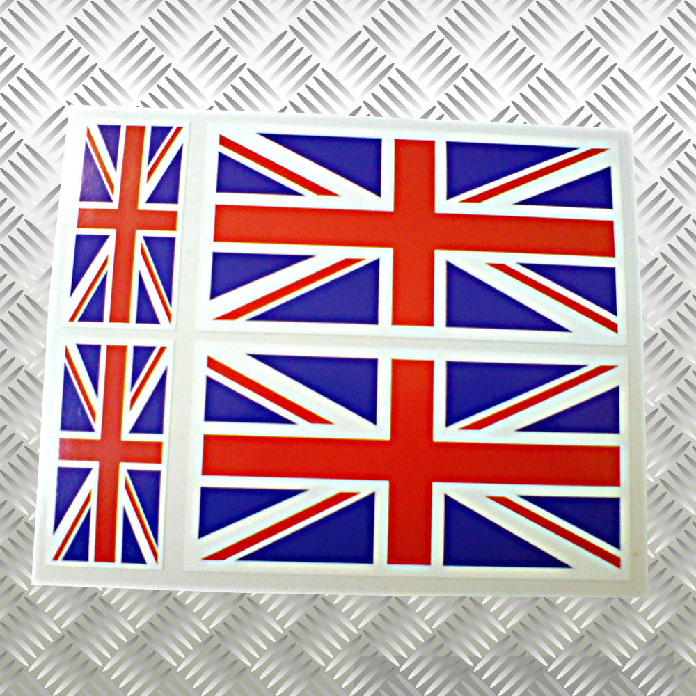 Union Jack flag. Red, white and blue.
