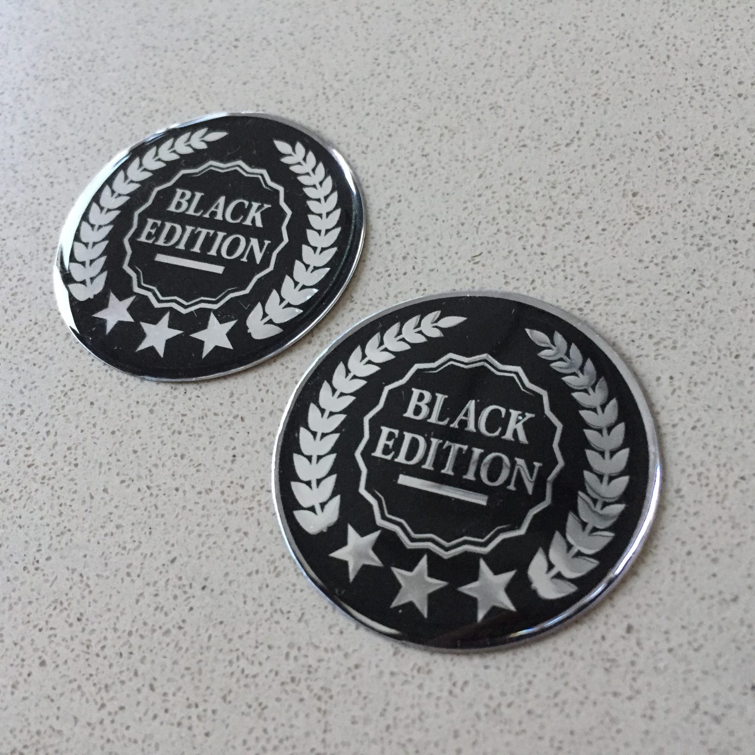BLACK EDITION STICKERS DOMED RESIN GEL