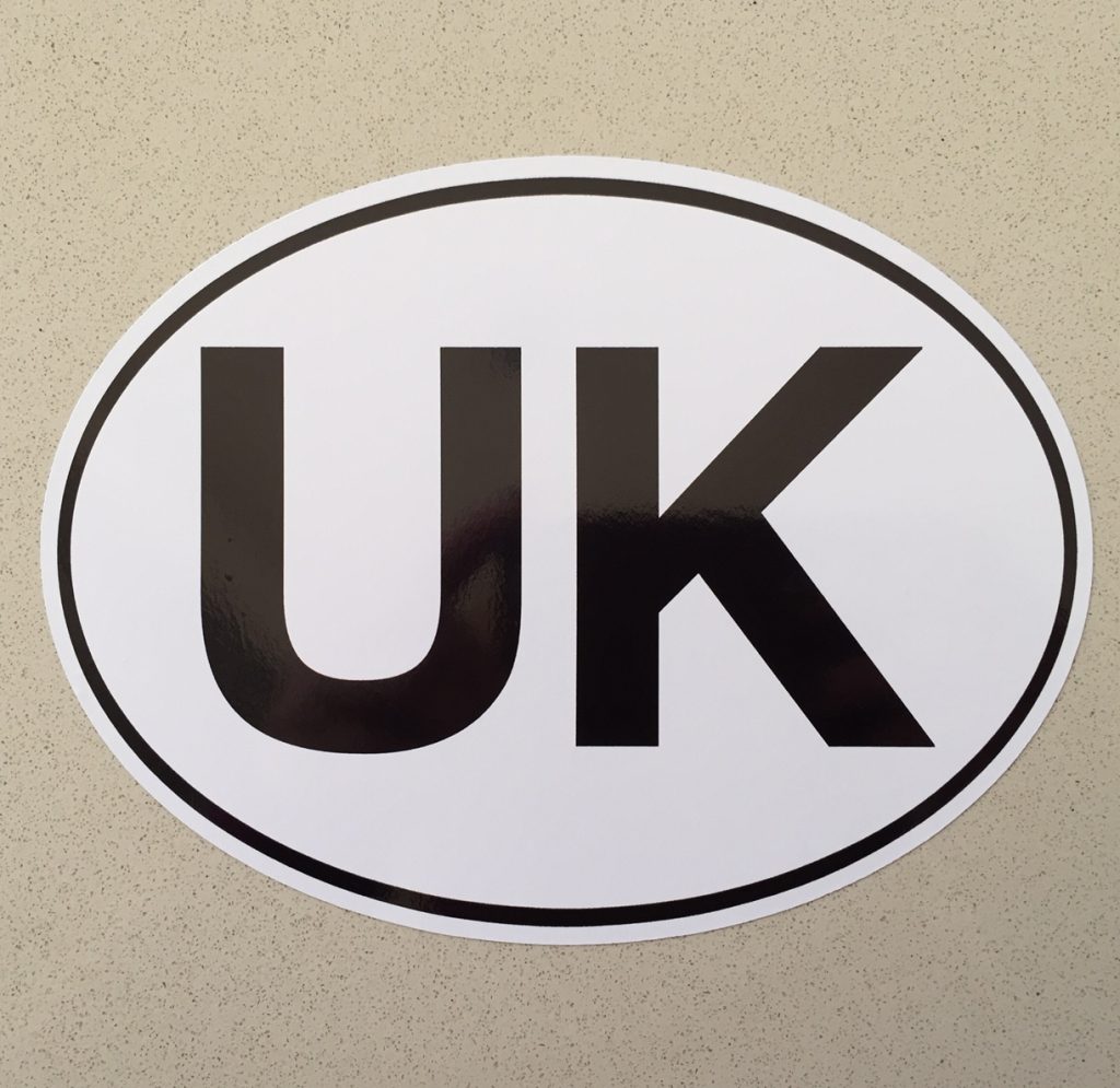 Size Of Uk Car Sticker