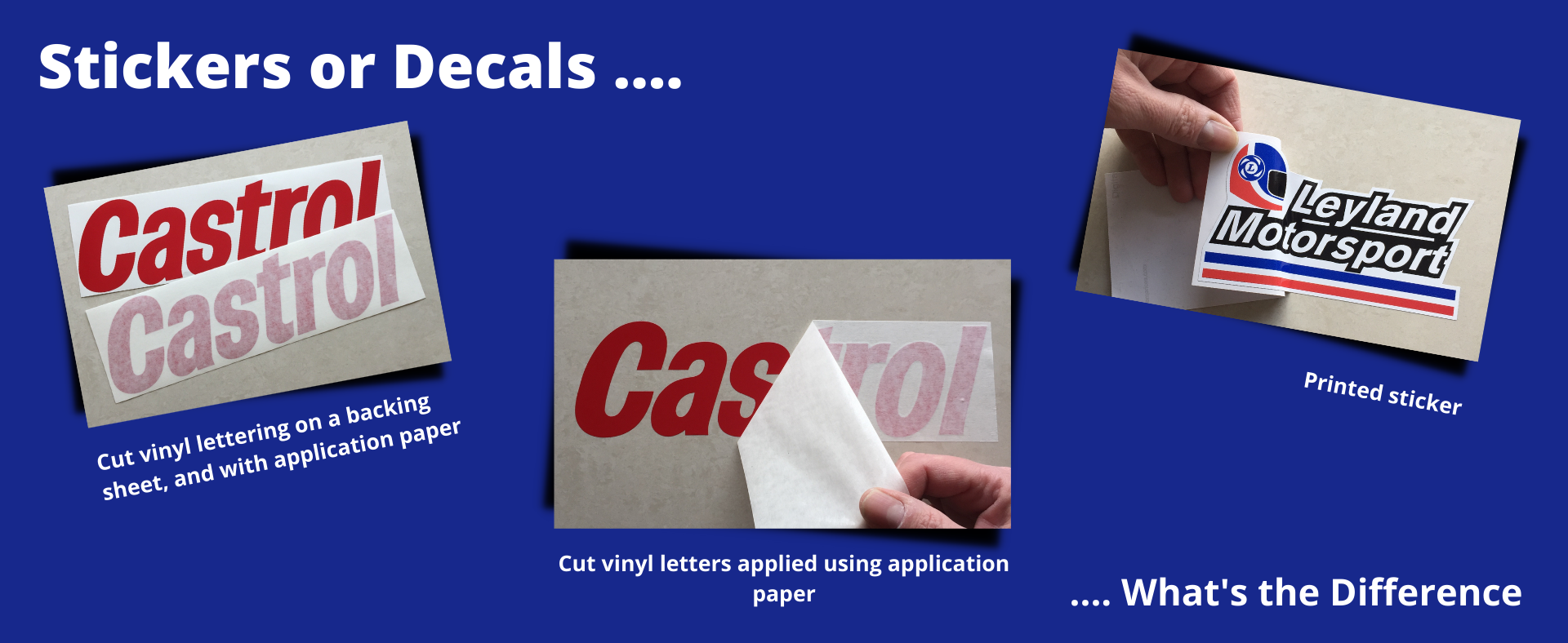 Stickers or Decals – What’s the Difference?