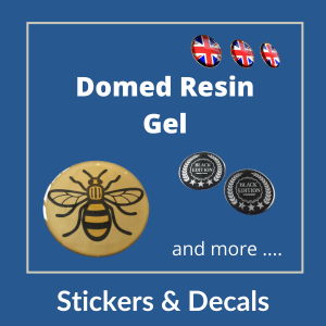 Domed Resin Gel Stickers