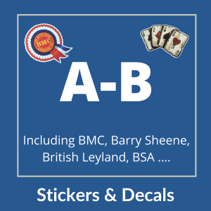 'A - B' Stickers & Decals