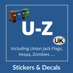 'U to Z' Stickers & Decals