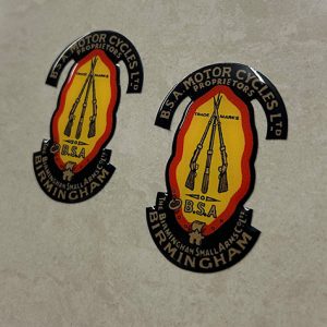 BSA Piled Arms Domed Resin Gel Stickers