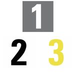 RACE NUMBERS AVAILABLE IN 3 COLOURS