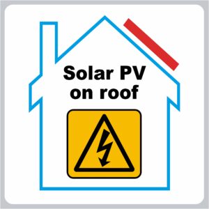 Solar PV on Roof Stickers