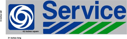 British Leyland Service Sticker Decal